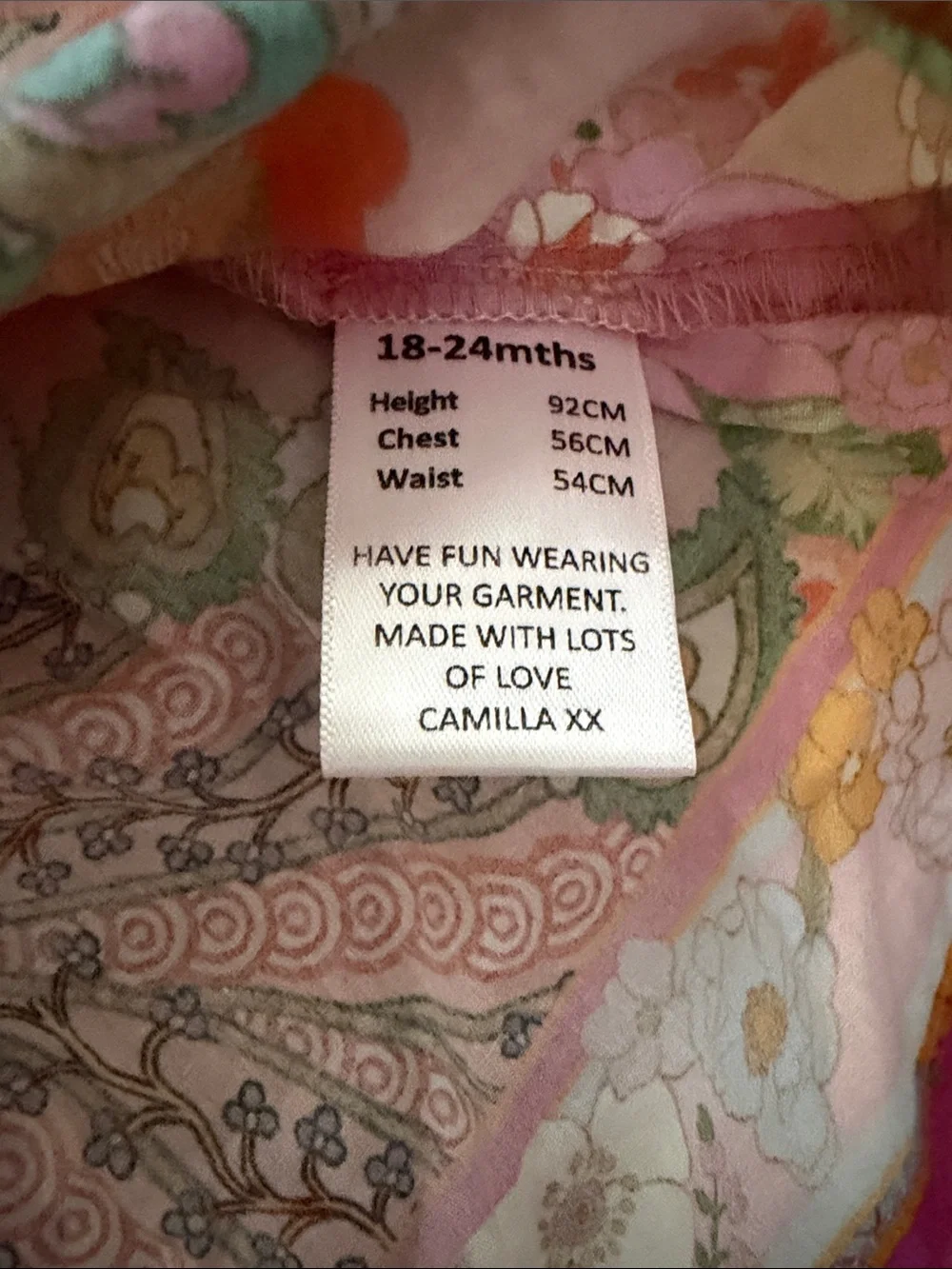 Milla by Camilla size 18-24M Floral Pink Smocked Sundress for Girls